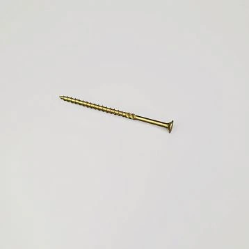 Construction Screw 5x90 with Partial Thread and Chamfered Grooves for Furniture Manufacturing