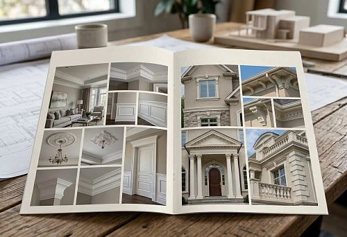 Catalog of polyurethane stucco molding for interior and facade
