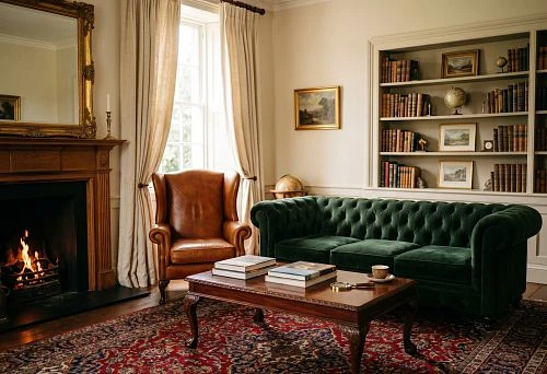Classic living room furniture in a beautiful interior