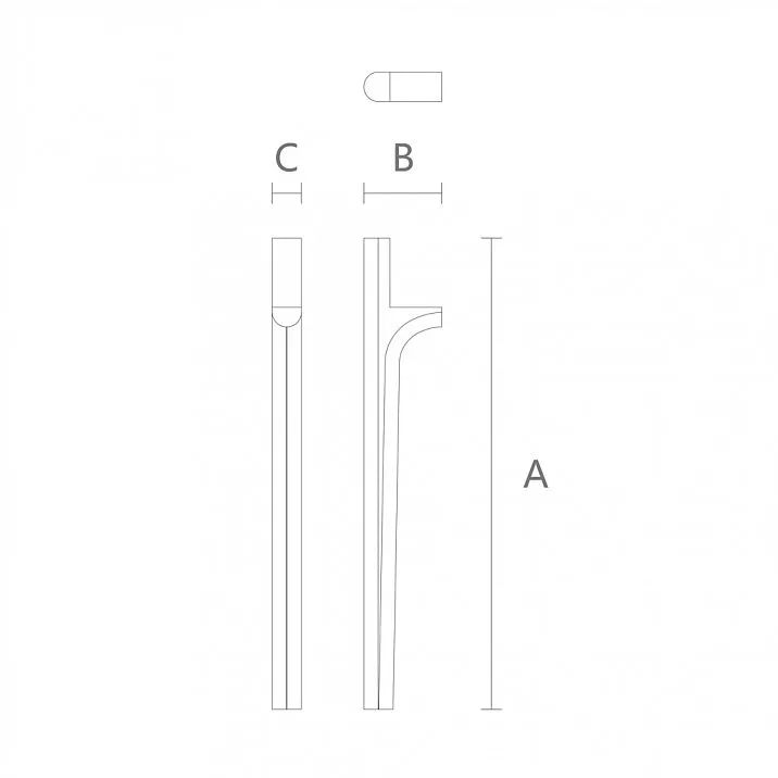 Wooden leg MN-226 for furniture drawing