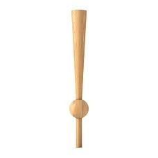 Modern furniture leg MN-238, height 750 mm, central spherical part made of premium-grade beech solid wood