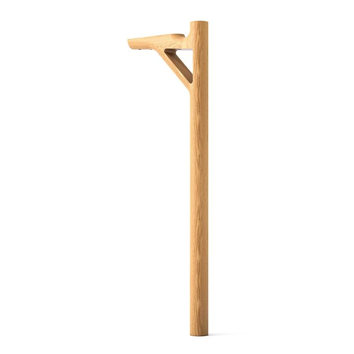 Modern furniture leg MN-243 made from beech wood with 740 mm height and Prestige sanding finish