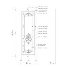 SVPU‑007 stand for presenting the Summer Garden collection to clients drawing