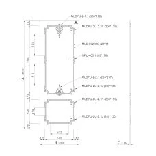 Demonstration stand SVPU‑008 for showroom and client meetings drawing