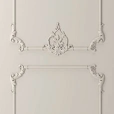 Exhibition stand SVPU‑008 for displaying samples in neoclassical style.
