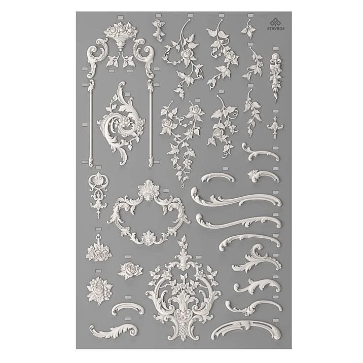 Exhibition stand SVPU-004 for displaying decorative elements