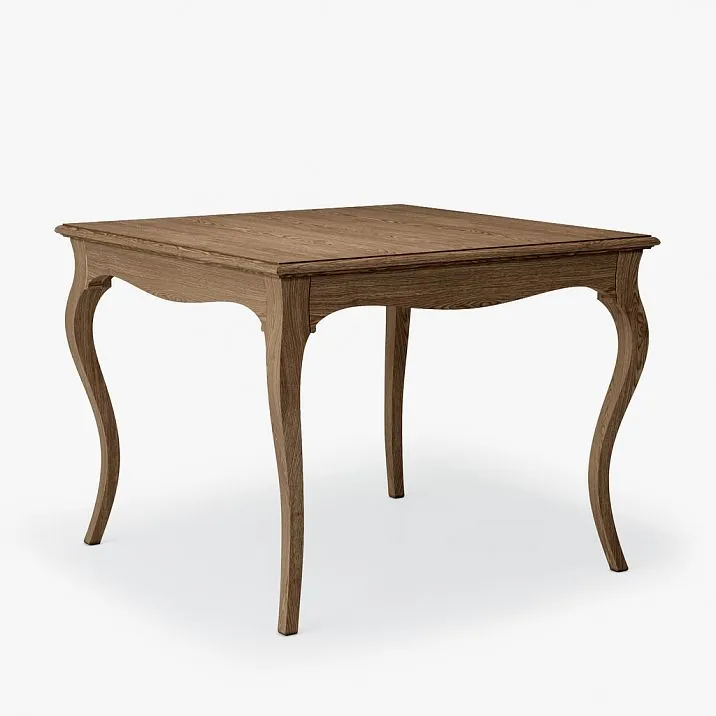 Table Marseilles 002-004 made of solid brown wood