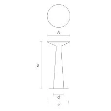 High bar table Sopp 002-014 drawing