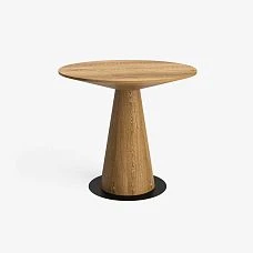 Round wooden table Svamp 002-013 made of solid oak and beech