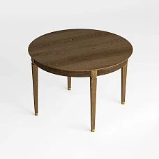 Front view of table York 002-011, made of natural beech or oak