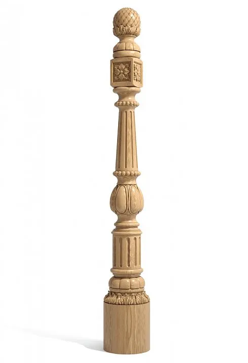 Post for wooden staircase