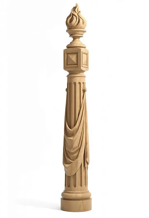 Classic Wooden Stair Posts