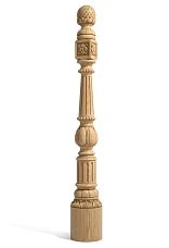 Post for wooden staircase