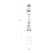 Staircase Posts for Wooden Stairs Drawing