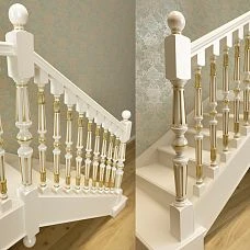 Staircase balusters in Moscow