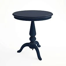 Table with tabletop ST-023 with round shape and smooth surface, black