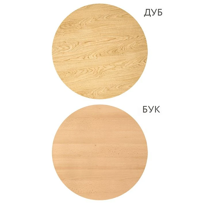 Countertop for table made of beech and oak, types of materials