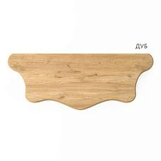 ST-015 oak countertop with wavy shape and natural texture.
