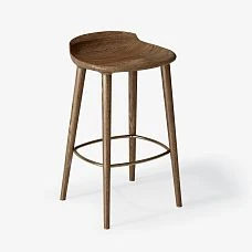 Front view of bar stool Hygge 003-004