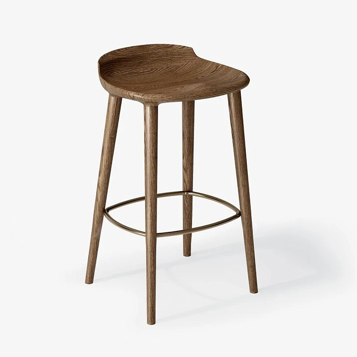 Front view of bar stool Hygge 003-004