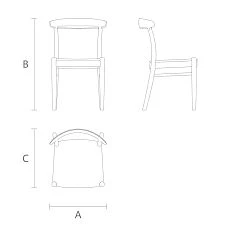 Archie 003-003 chair. Drawing