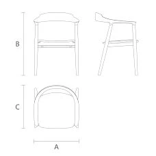 Chair Hans 004-002. Drawing