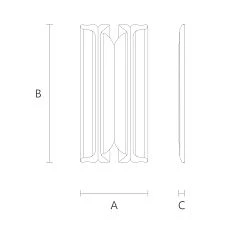 Wooden Decorative Inlay N-220 Drawing