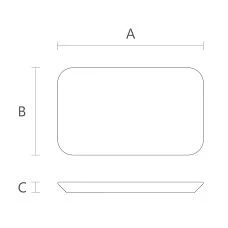 Wooden plate KU-004 drawing
