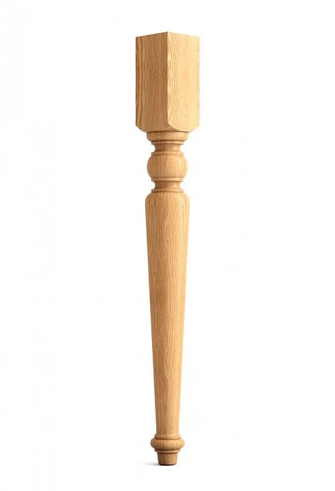 Turned wooden leg for furniture MN-029 for console