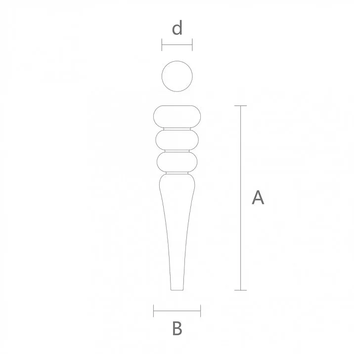 Drawings of wooden legs
