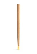 Furniture leg from the manufacturer with metal decoration for a table
