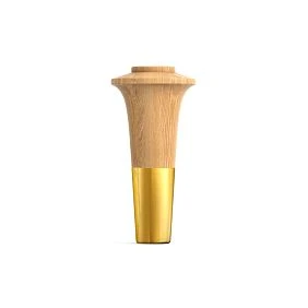 Turned leg with metal decoration MN-200