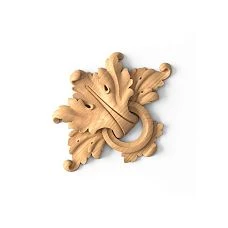 Wooden applique with luxurious carving