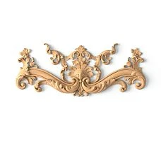 Carved applique N-407 from oak or birch for wooden wall decor
