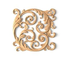 Wooden decor for walls with luxurious floral pattern N-356L