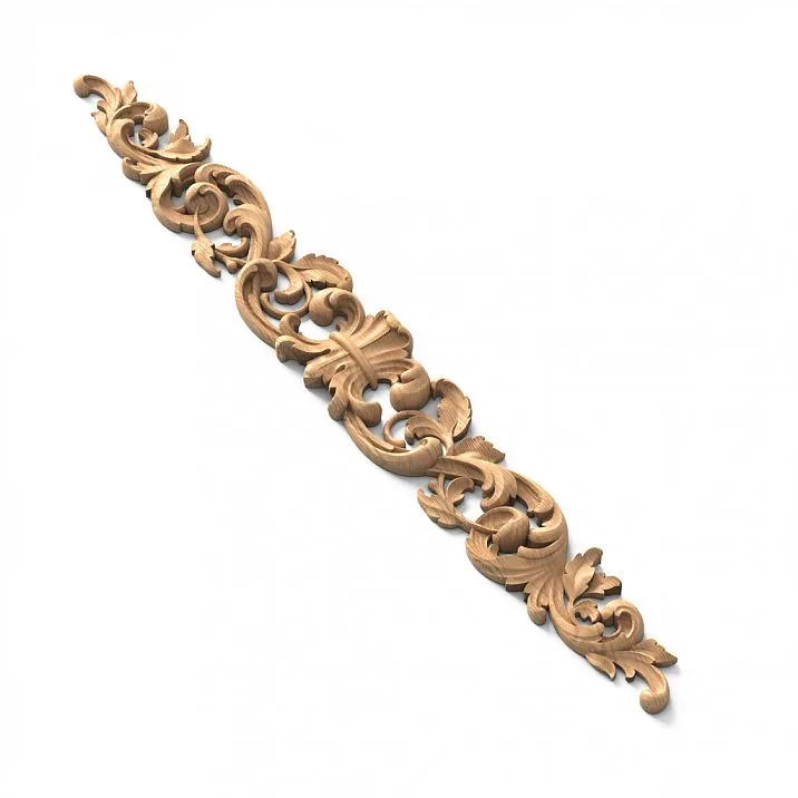 Carved overlay N-478 &mdash; exclusive wooden decor close-up