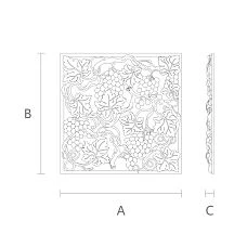 Carved item N-262 for furniture and facade decoration scheme