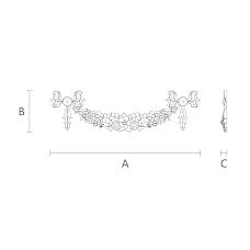 Buy wooden carved insert in Stavros decor store with drawing