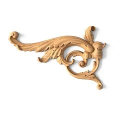 Insert N-066R made of oak or beech with carved decor