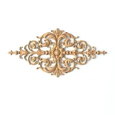 Floral ornament on carved wooden appliqu&eacute; N-420