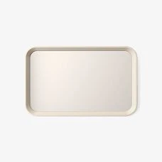 Detailed view of the Aurora 008-007 mirror frame with emphasis on natural wood texture