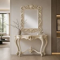 Mirror Luxe 008-004 in wooden frame