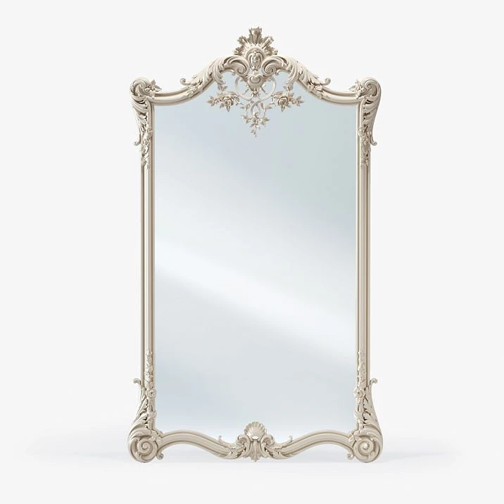 Classic mirror Versailles 008-002 in white color